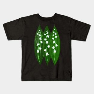 Leaves and lilies of the valley Kids T-Shirt